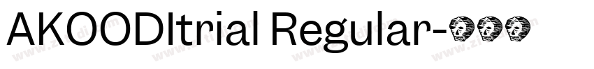 AKOODItrial Regular字体转换